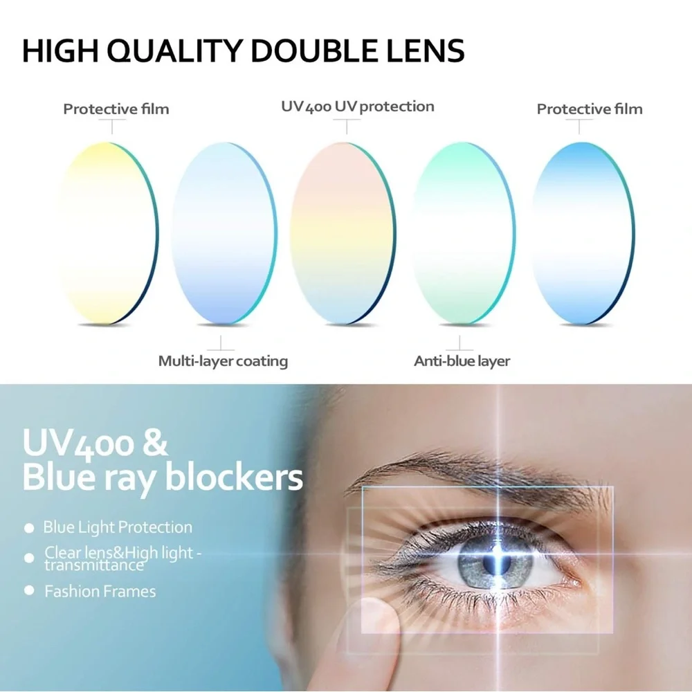 Kids Blue Light Blocker / Blue and Pink Glasses with Car Case - Picture 6 of 10